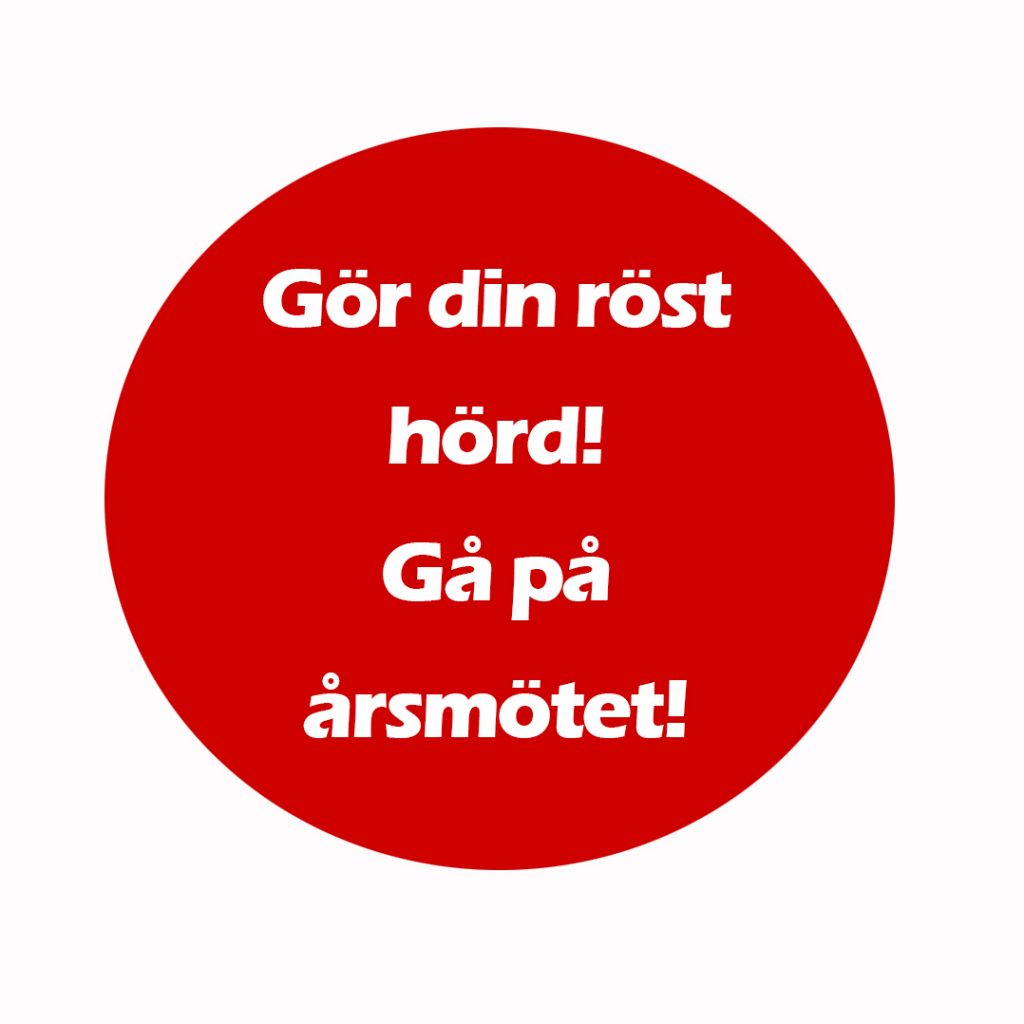 Inbjudan Årsmöte 12 mars